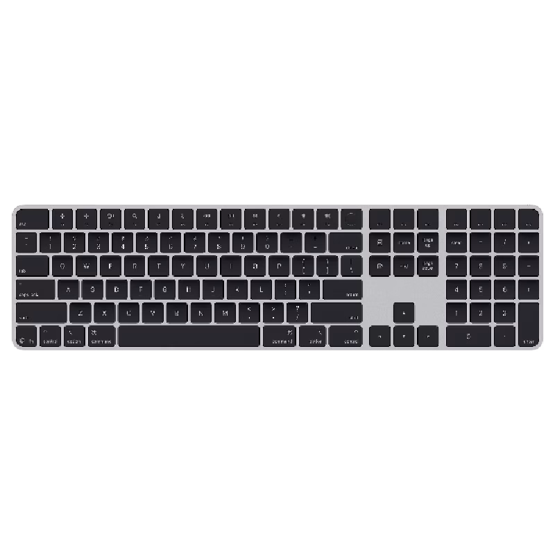Apple Magic Keyboard with Touch ID & Numeric Keypad (USB-C) – Black | MXK83