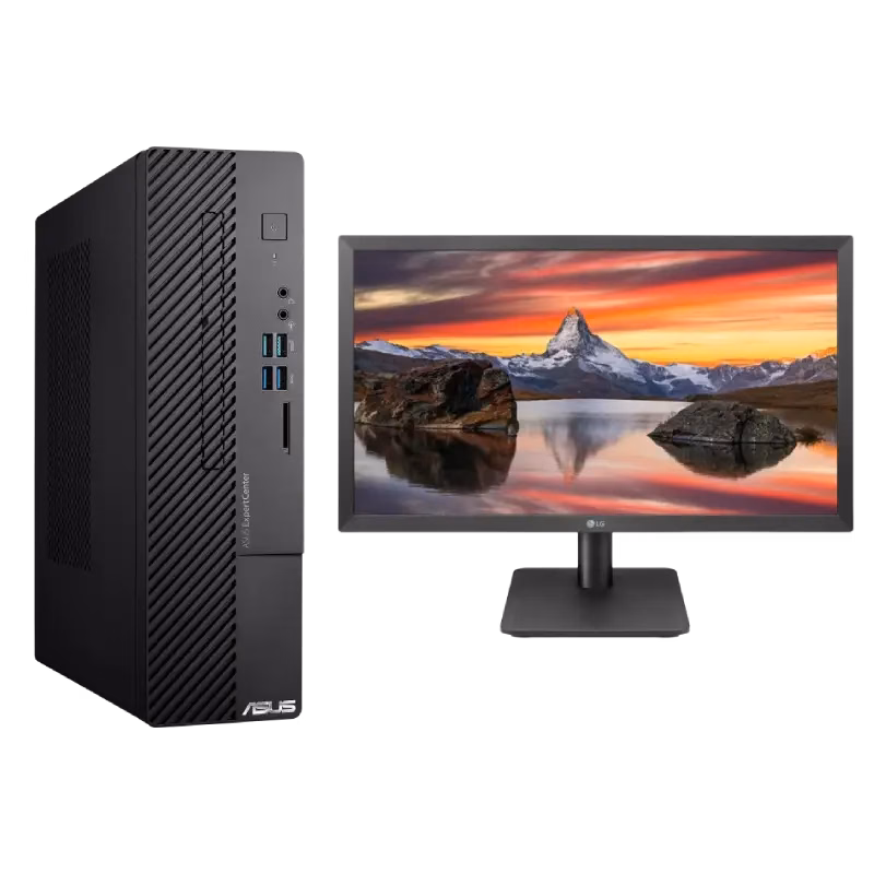 Asus Desktop + LG 22″ 22MP410 Monitor | i3 – 8GB – 1TB+256GB NVMe | 2 Years Warranty