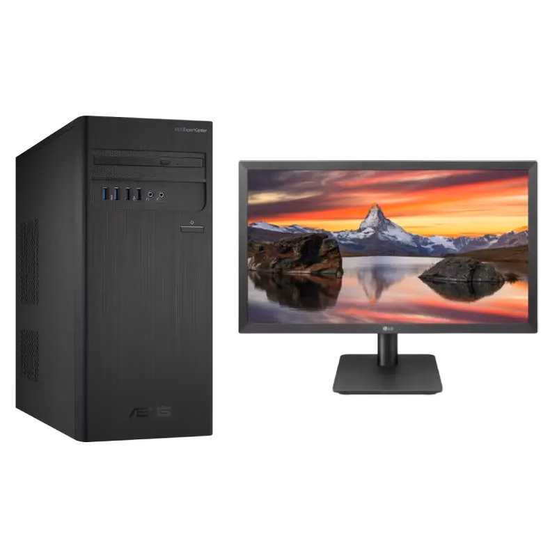 Asus Desktop + LG 22″ 22MP410 Monitor | i5 – 16GB – 1TB+128GB NVMe | 2 Years Warranty