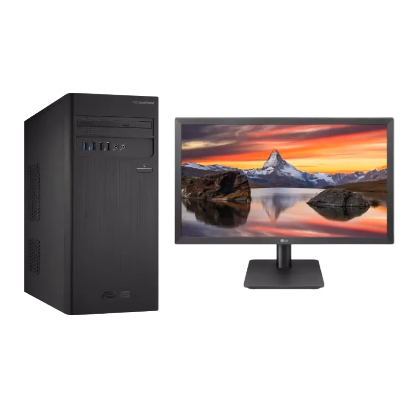 Asus Desktop + LG 22″ 22MP410 Monitor | i5 – 8GB – 1TB NVMe | 2 Years Warranty