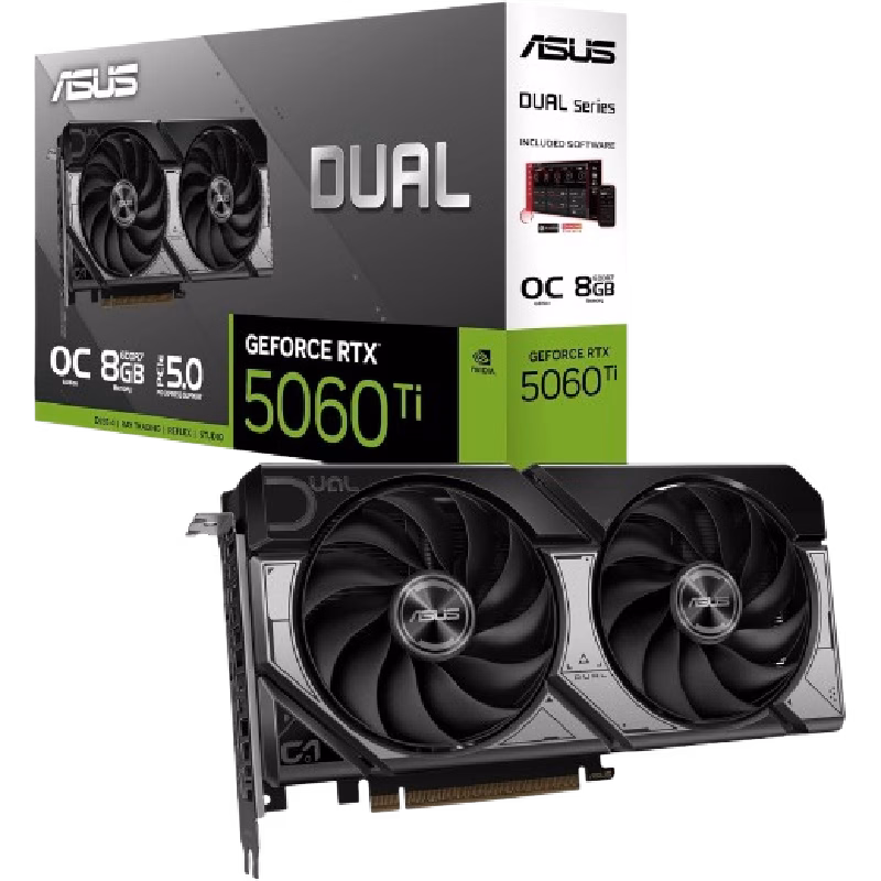 Asus Graphic Cards Dual GeForce RTX 5060TI 8GB DDR7 OC EDITION