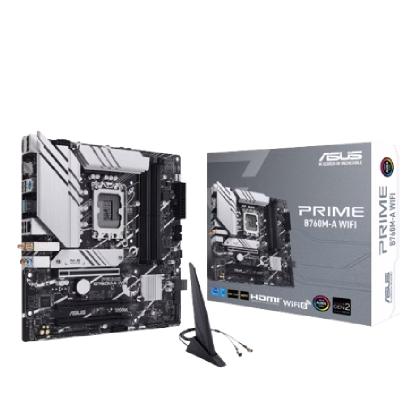 ASUS PRIME B760M-A WIFI DDR5 mATX Motherboard | B760M-A-WIFI