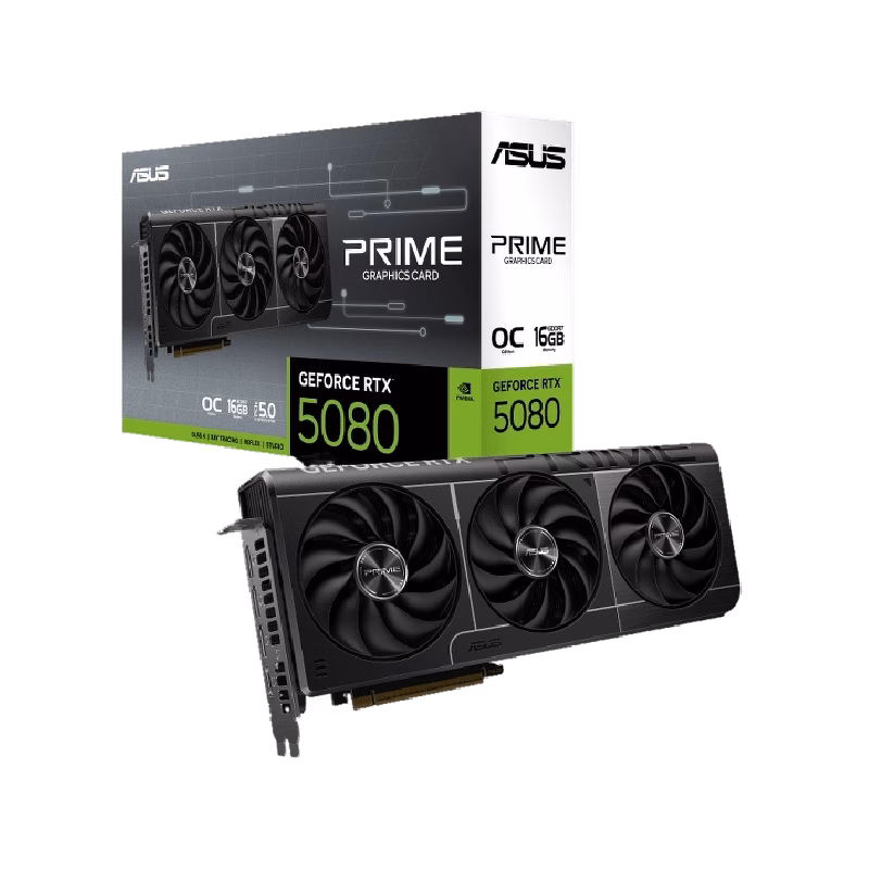 ASUS PRIME GeForce RTX 5080 16GB GDDR7 OC Edition Graphics Card