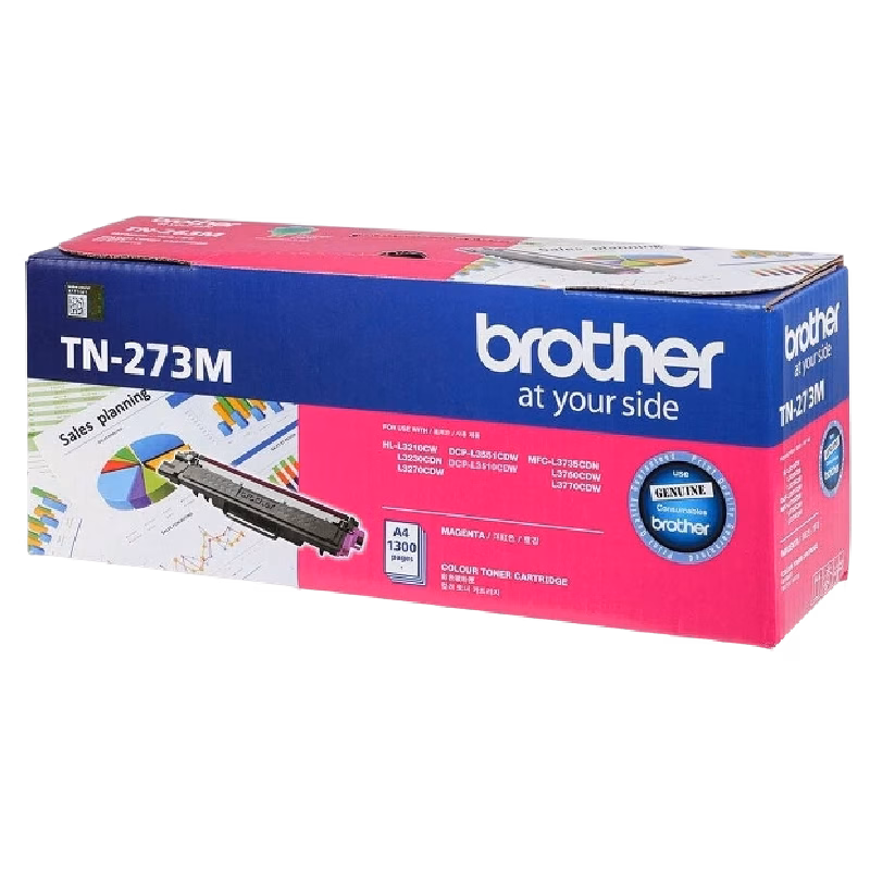 Brother Genuine TN-273M Standard Yield Magenta Ink Printer Toner Cartridge