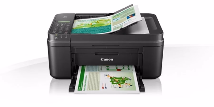 Canon Ink Jet – 4 in 1 PIXMA MX494 Print, Scan, Copy and Fax, ISO: ESAT speed 8.4/4.4 IPM (mono/col.), 20-sheet ADF, Super G3 fax, Scan to mobiles, Full HD Movie print, Wi-Fi co...