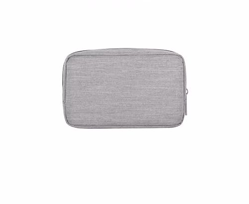 canvasartisan DARK GRAY and Light GRAY pouch bag 20x11x2cm image 2