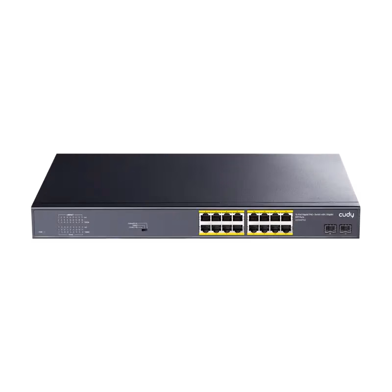 Cudy 16-Port PoE+ Switch – 2 Gigabit SFP Ports | GS1020PS2