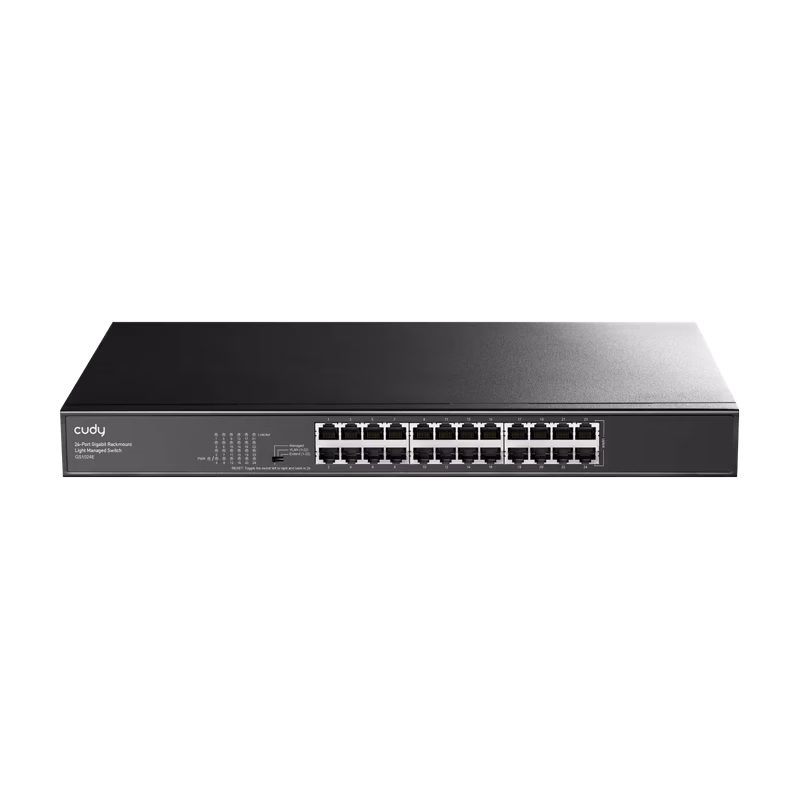 Cudy 24 Port Gigabit Rackmount Light Managed Switch | GS1024E