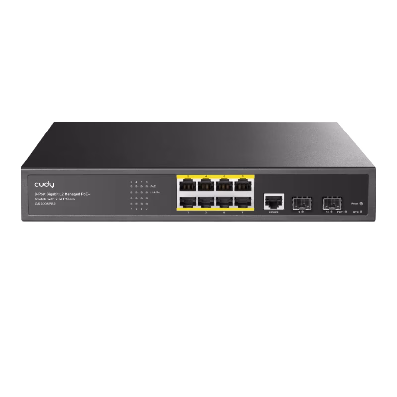 Cudy 8-Port Gigabit L2 Managed PoE+ Switch | GS2008PS2