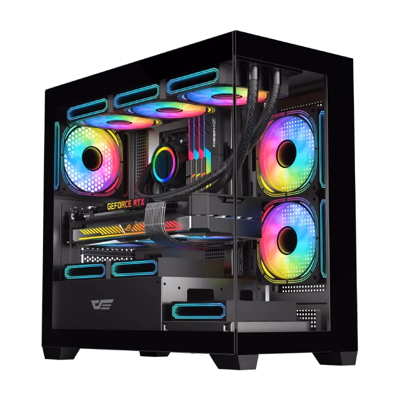 DarkFlash DS900M M-ATX PC Case Black | Tax Included