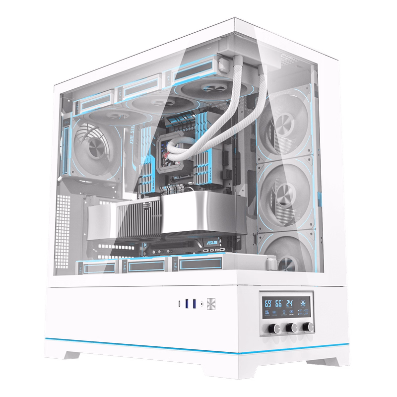 DarkFlash DY451 Pro ATX PC Case – White | Tax Included