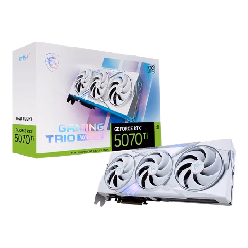 GeForce RTX 5070 Ti 16G GAMING TRIO OC WHITE | 1 Years Warranty