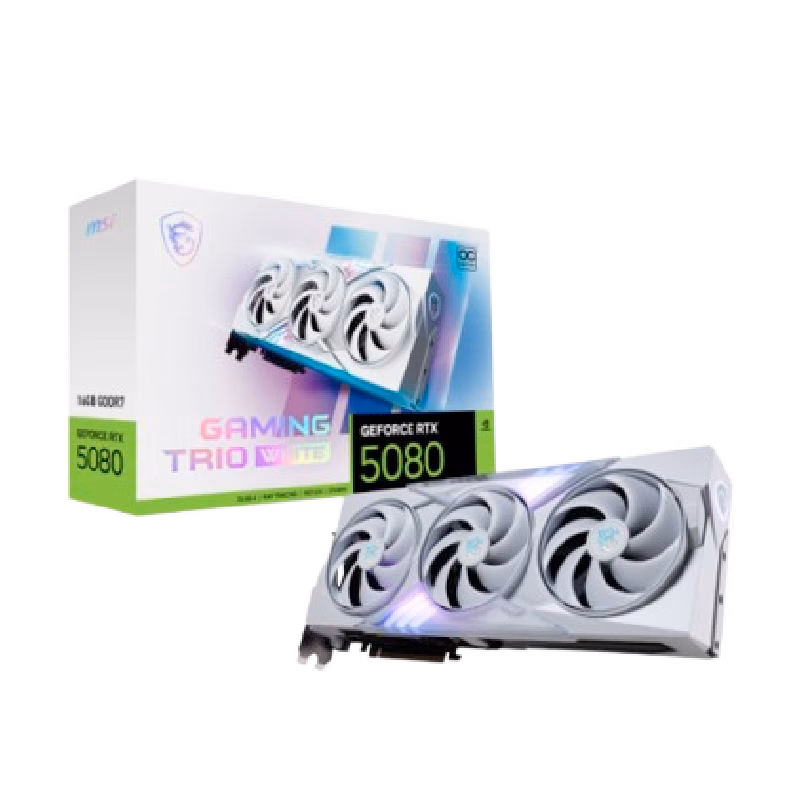 GeForce RTX 5080 16G GAMING TRIO OC WHITE | 1 Years Warranty