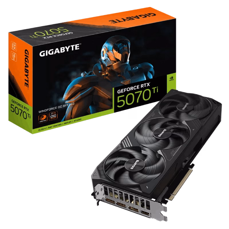 Gigabyte GeForce RTX 5070 Ti WINDFORCE OC 16G Graphics Card | Tax Free
