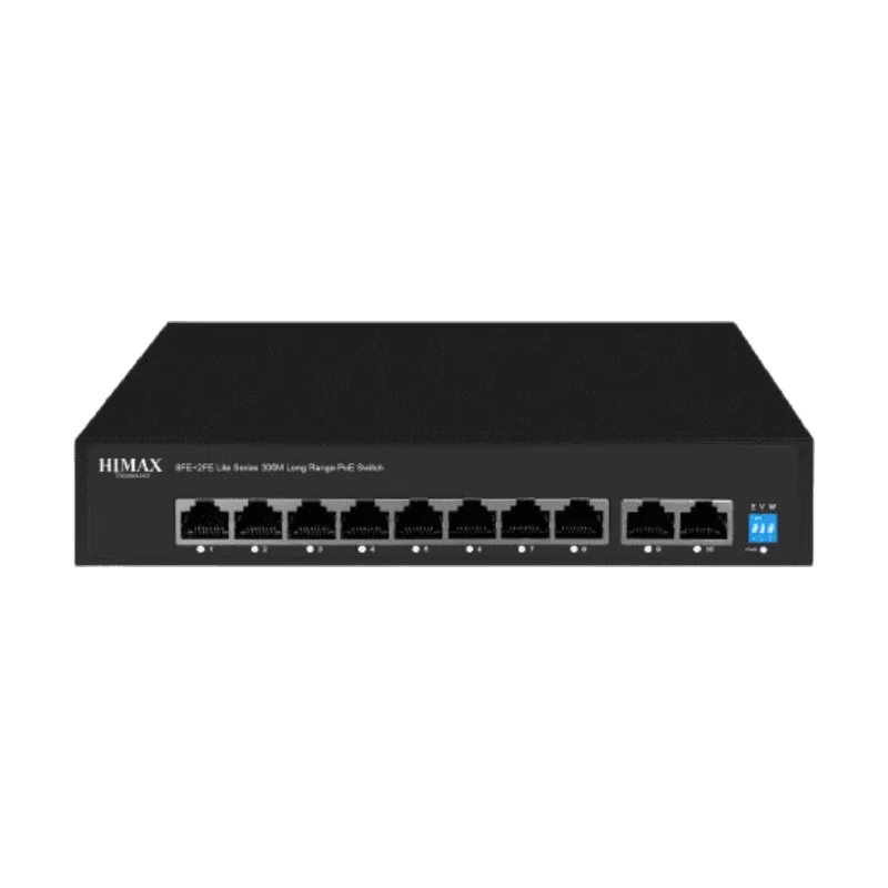 HIMAX Lite Series Long Range 10 Ports PoE Switch | PS1802E-L | 3 Years Warranty