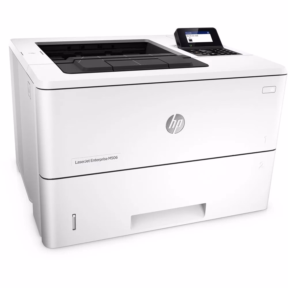 HP Printer Mono Laser / A4 Format F2A69A LJ Enterprise M506dn Speed 43ppm, Res 1200dpi, 540MHz processor, 128MB Memory, Duty Cycle 150,000 pages, USB2.0, Duplex, Tray, Network,