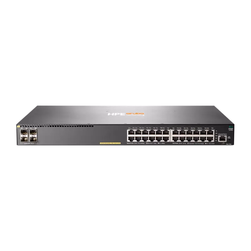 HPE Aruba Networking 2930F 24G PoE+ 4SFP+ Switch | JL255A