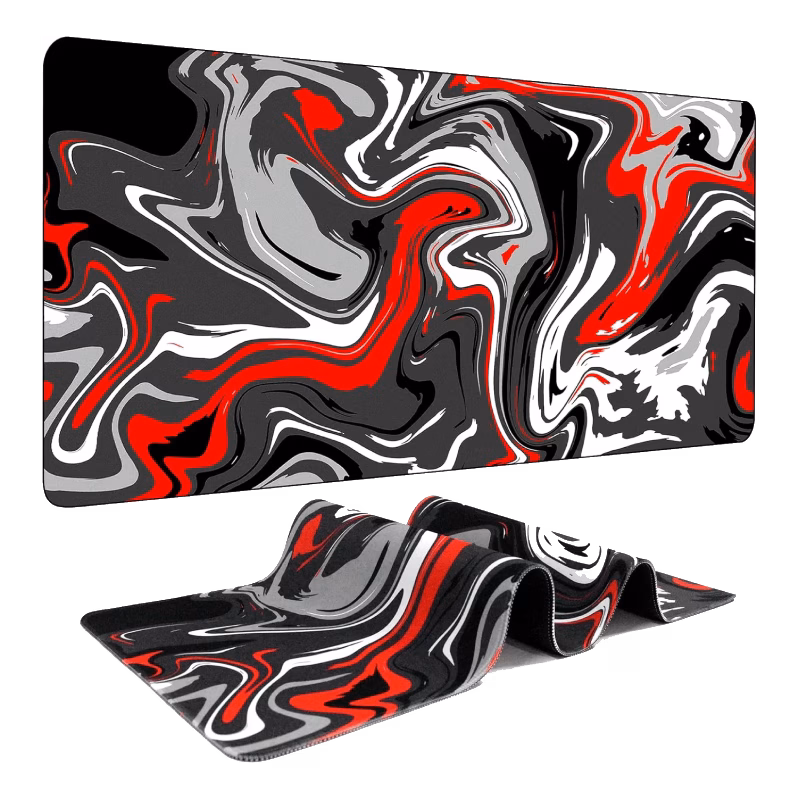 HydeNova Mousepad Liquid Red Abstract | Tax Included