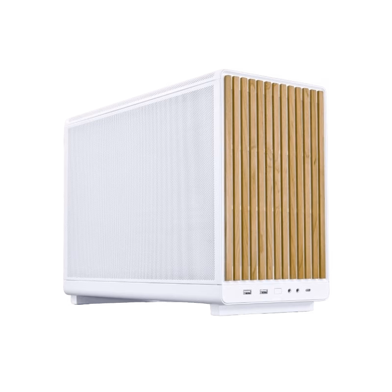 Lian Li Dan A3 mATX Case Wood Edition White