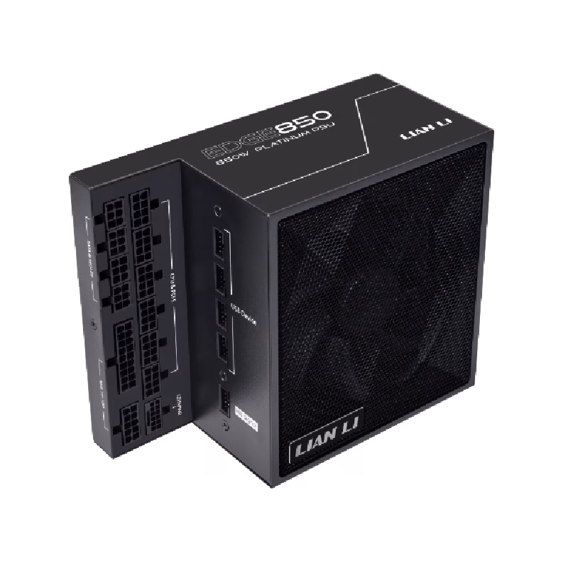 Lian Li EDGE Platinum 850W Fully Modular Low-Noise ATX 3.1 & PCIE 5.1 Compliant Black PSU