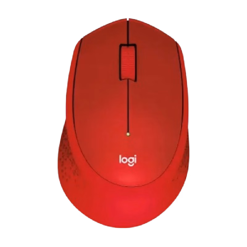 Logitech M330 Silent Plus Wireless Mouse – Red | 1 Year Warranty