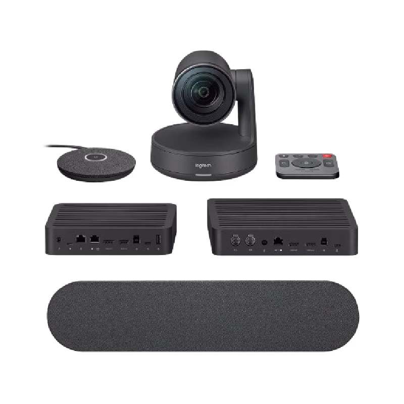 Logitech Rally Video Conferencing System – (1× Camera, 1× Speaker, 1× Mic Pod, Table & Display Hub) | 960-001237 | 1 Year Warranty