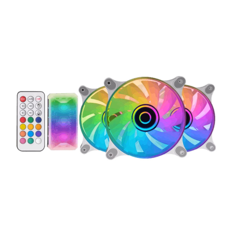 Mars Gaming MF-3DKITW ARGB Fan Kit | White | Tax Free