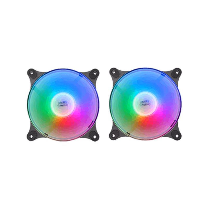 Mars Gaming MF-DUO FRGB Fan Kit | Black | Tax Free