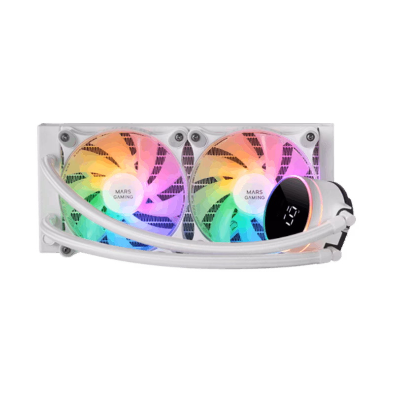 Mars Gaming ML-LCD240W Liquid Cooling | White | Tax Free
