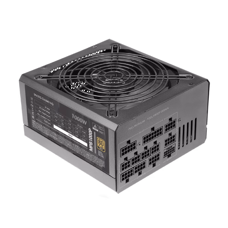 Mars Gaming MPB1000P 1000W ATX 3.1 Power Supply | 10 Years Warranty Tax free