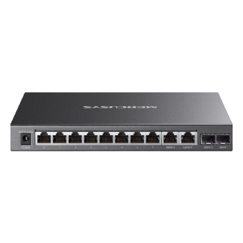 Mercusys 12-Port Gigabit Desktop Switch with 8-Port PoE+ | MS112GMP