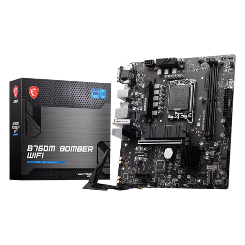 MSI B760M Bomber WIFI DDR5 Motherboard | 911-7D90-061 | 3 years warranty