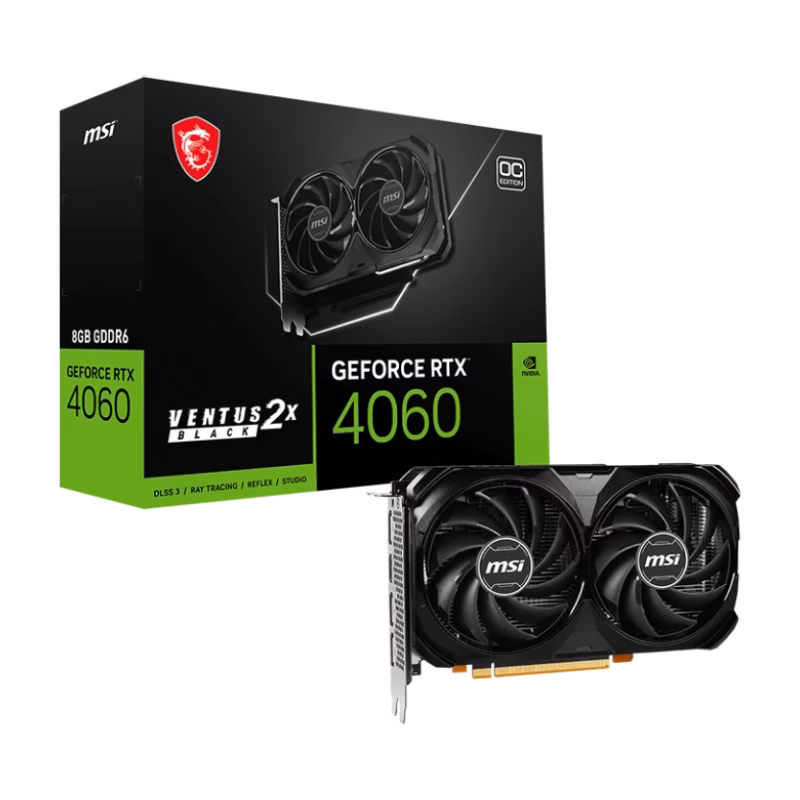MSI GeForce RTX 4060 Ventus 2X 8GB OC | 912-V516-012 | Tax Free