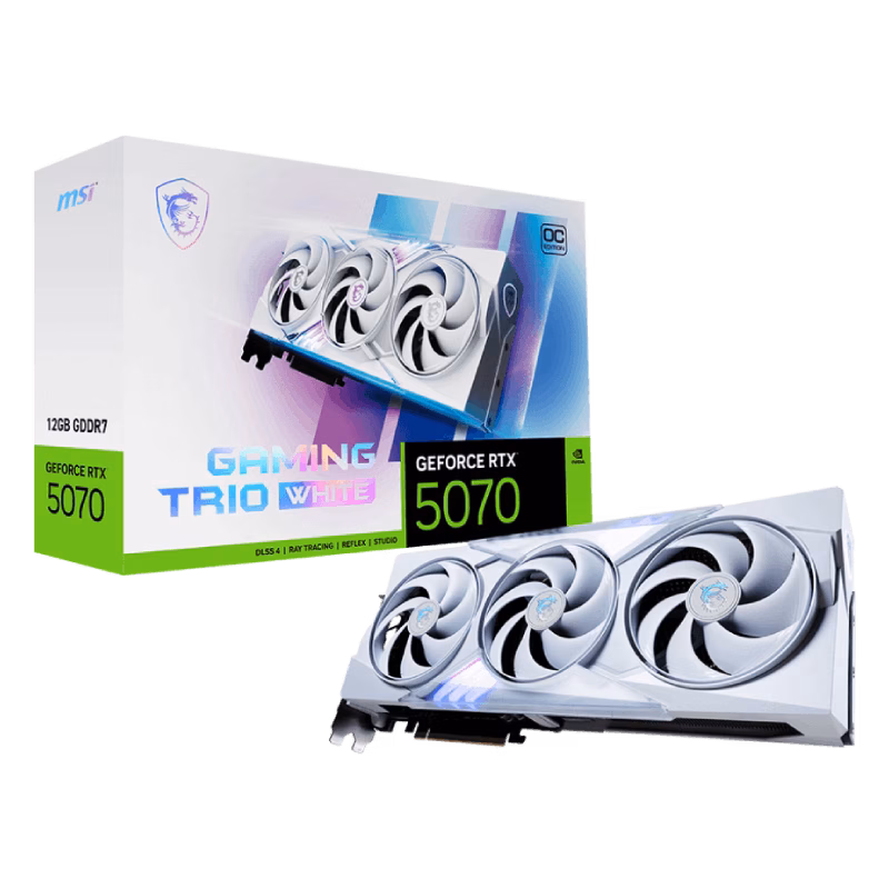 MSI GeForce RTX 5070 12G GAMING TRIO OC WHITE Graphics Card | 1 Years Warranty