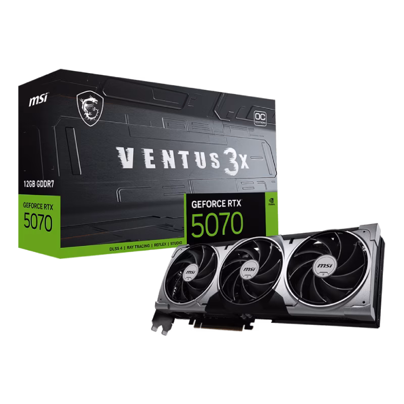 MSI GeForce RTX 5070 12G VENTUS 3X OC Graphics Card