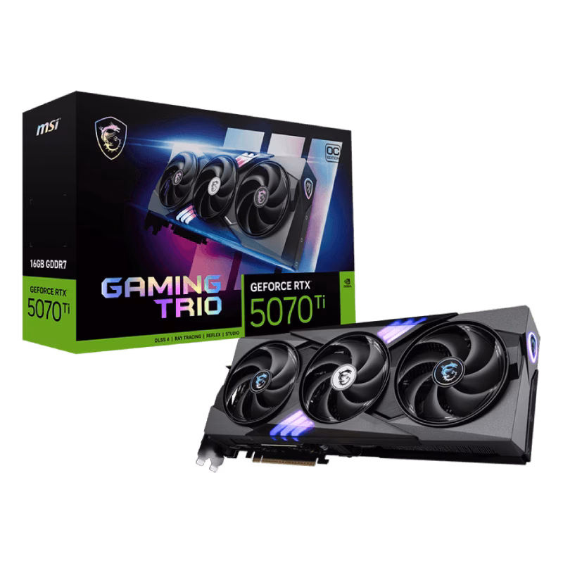 MSI GeForce RTX 5070 Ti 16G Gaming Trio OC Plus Graphics Card | 2 Years Warranty