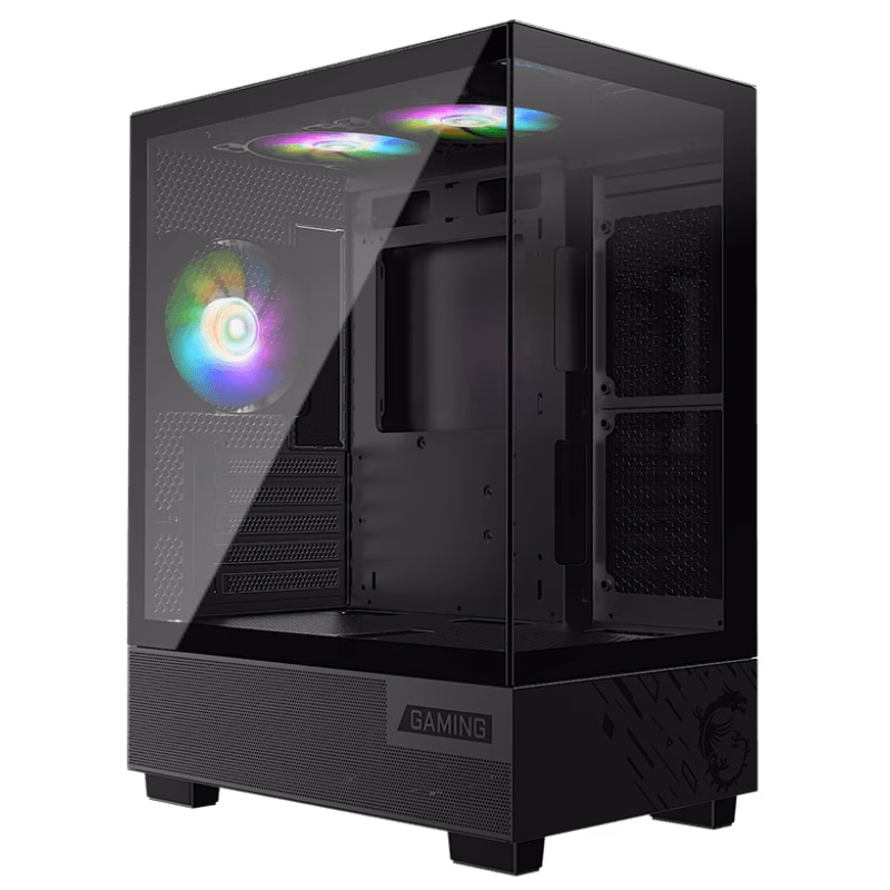 MSI PAG PANO M110A BLACK MATX 3PCS AUTO RGB FAN | 306-7G12M02-HH9
