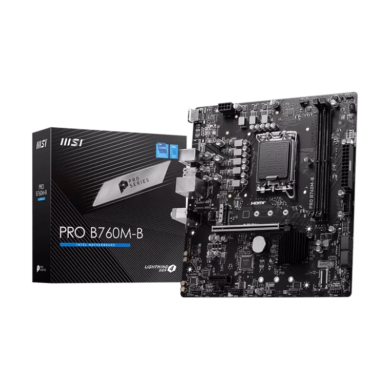 MSI PRO B760M-B DDR4 mATX Motherboard | 911-7D90-035 | Tax Included