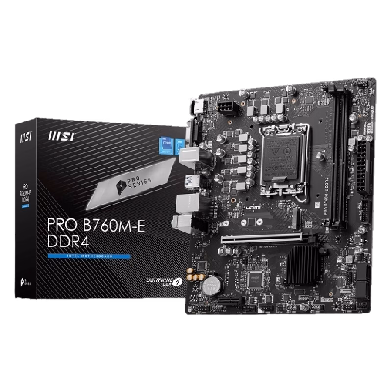 MSI PRO B760M-E DDR4 Motherboard | 911-7D48-042