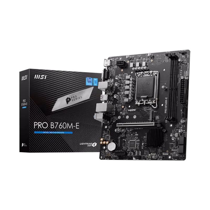 MSI PRO B760M-E DDR5 Motherboard | 911-7D48-020
