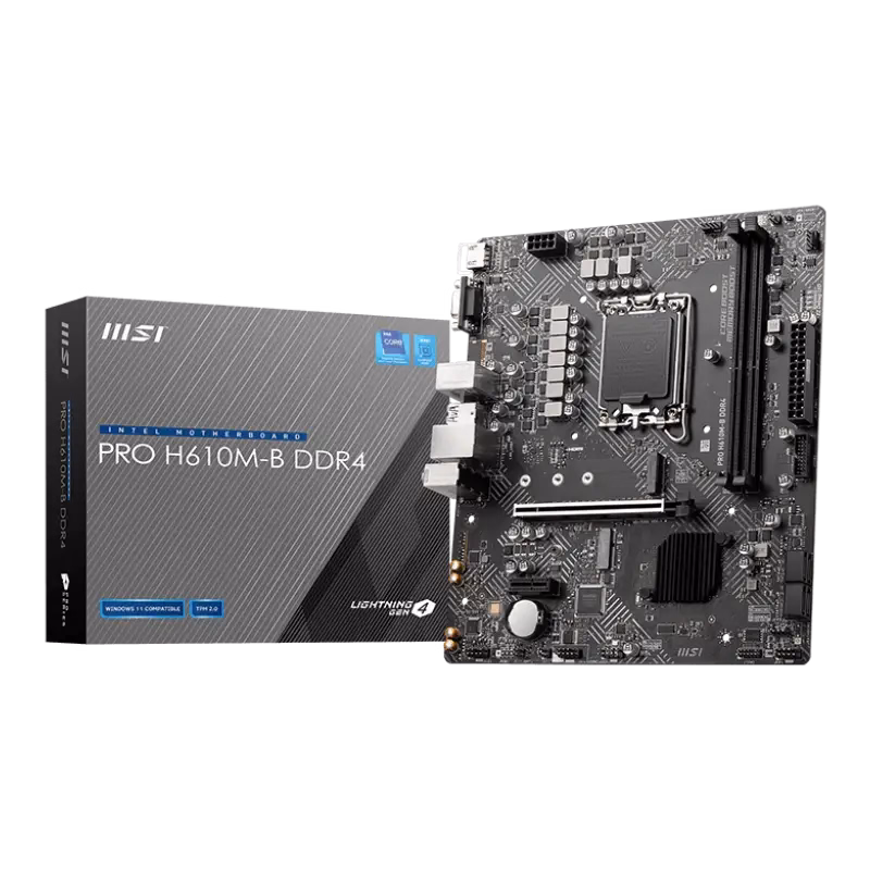 MSI PRO H610M-B DDR4 Motherboard | 911-7D46-022