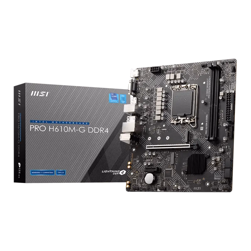 MSI PRO H610M-G DDR4 Motherboard | 911-7D46-013