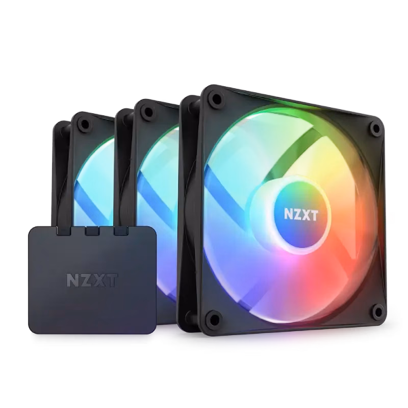 NZXT F120 RGB DUO Triple Pack Black | RF-D12TF-B1