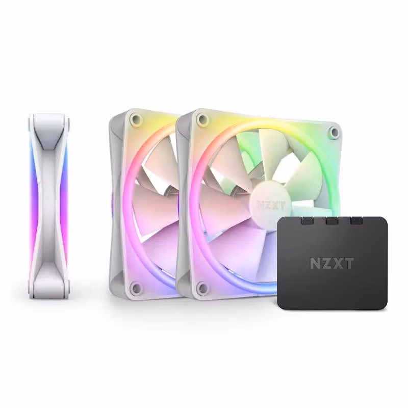 NZXT F120 RGB DUO Triple Pack White | RF-D12TF-W1