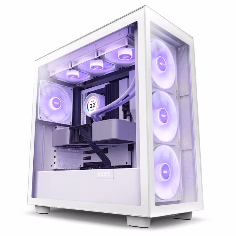 NZXT H7 Elite White Premium Mid-Tower Case | CM-H71EW-02