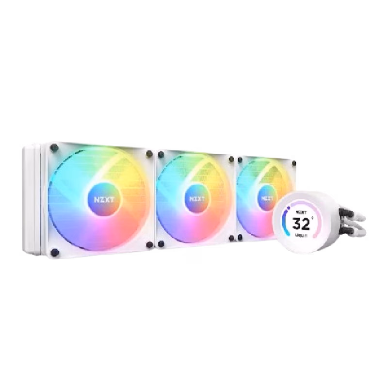 NZXT Kraken Elite 360 RGB AIO Liquid Cooler With LCD Display RGB Fans | RL-KR36E-W1