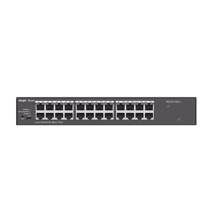 Ruijie Reyee RG-ES124G-L 24-Port 10/100/1000 Mbps Unmanaged Non-PoE Switch | Tax Included