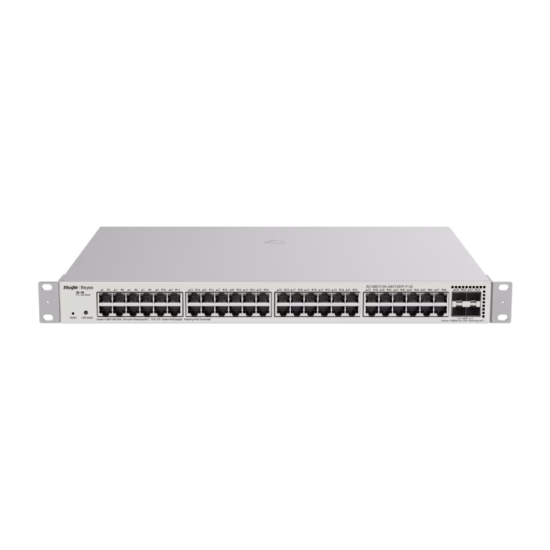 Ruijie Reyee RG‑NBS3100‑48GT4SFP‑P 52-Port Gigabit Layer 2 Cloud Managed PoE Switch 1G Uplinks | Tax Included