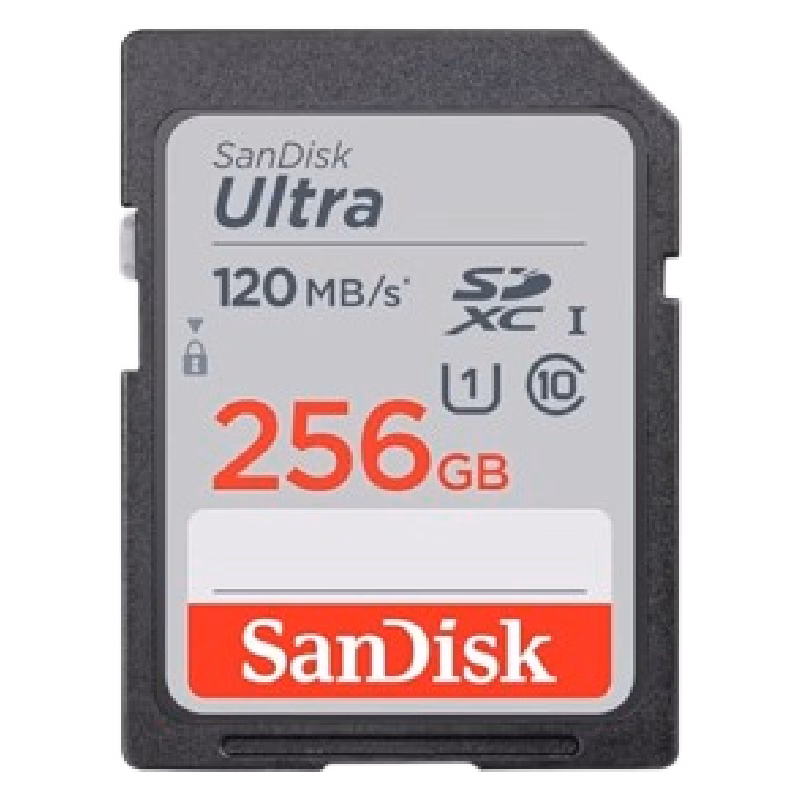 SanDisk Ultra 256GB UHS-I SDXC Memory Card – 120MB/s | SDSDUNC-256G-GN6
