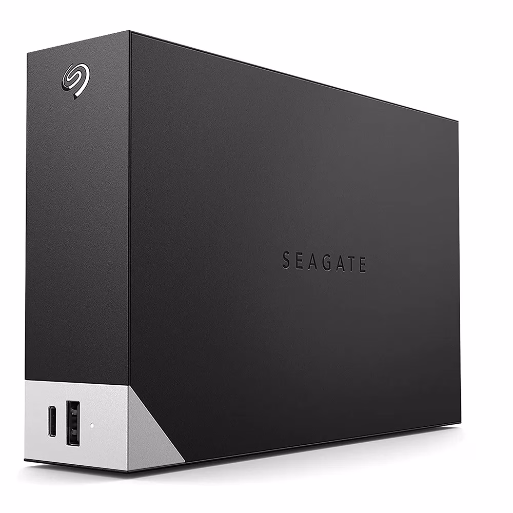 Seagate 10TB One Touch Desktop External Drive with Built-In Hub Black STLC10000400
